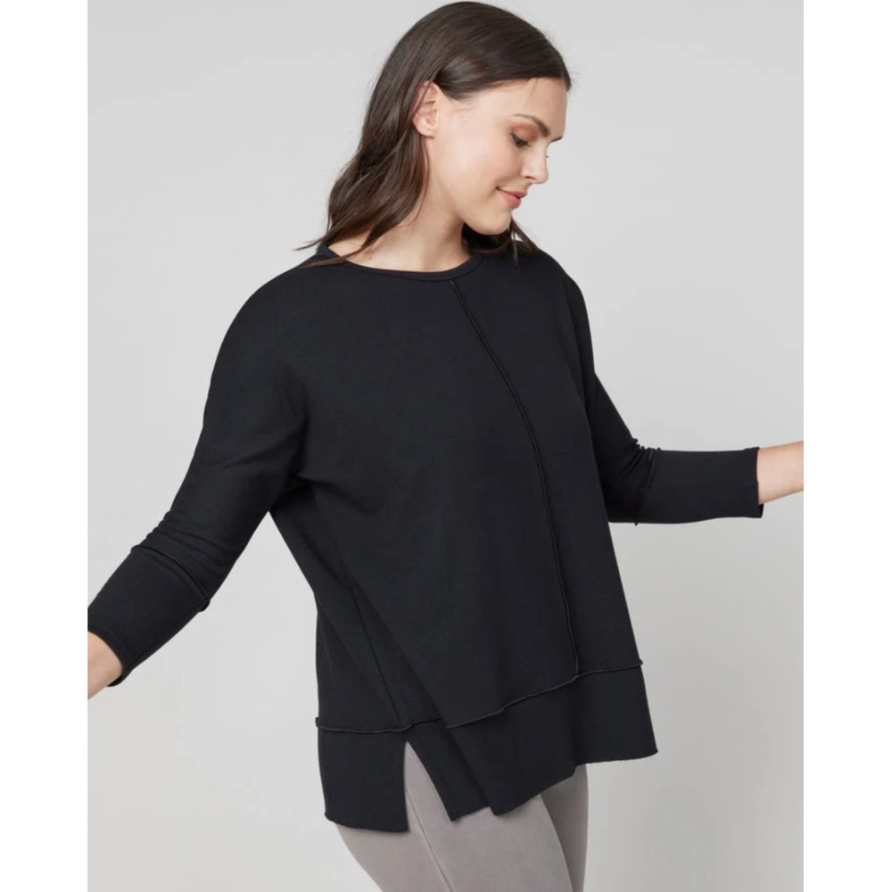 Spanx Perfect Length Top Dolman Sleeve Medium Casual Comfort Minima Lounge